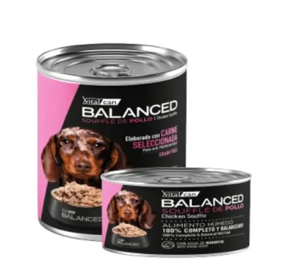 VITAL CAN BALANCED LATA SOUFFLE PERRO CACHORRO CARNE