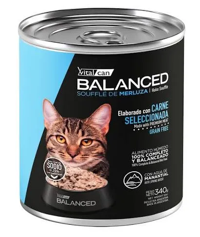 VITAL CAN BALANCED LATA SOUFFLE GATO ADULTO MERLUZA