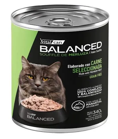 VITAL CAN BALANCED LATA SOUFFLE GATO ADULTO CASTRADO MERLUZA