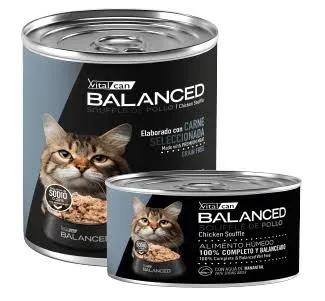 VITAL CAN BALANCED LATA SOUFFLE GATO SENIOR POLLO
