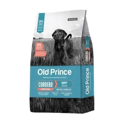 OLD PRINCE NOVEL CORDERO Y ARROZ CACHORRO x15kg