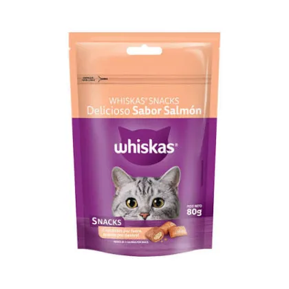 WHISKAS SNACK SALMON X 80GR