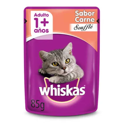 WHISKAS POUCH CARNE SOUFLE