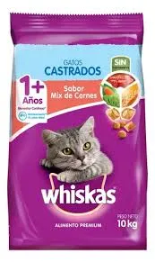 WHISKAS CASTRADO X10KG