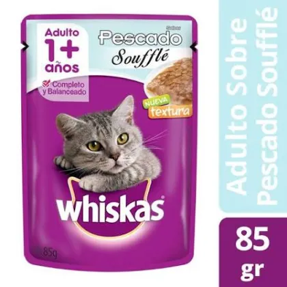 WHISKAS POUCH PESCADO SOUFLE