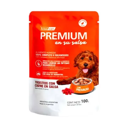 VITAL CAN PREMIUM POUCH TROC CARNE CACHORRO