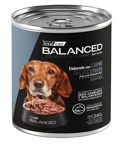 VITAL CAN BALANCED LATA SOUFFLE PERRO ADULTO CARNE
